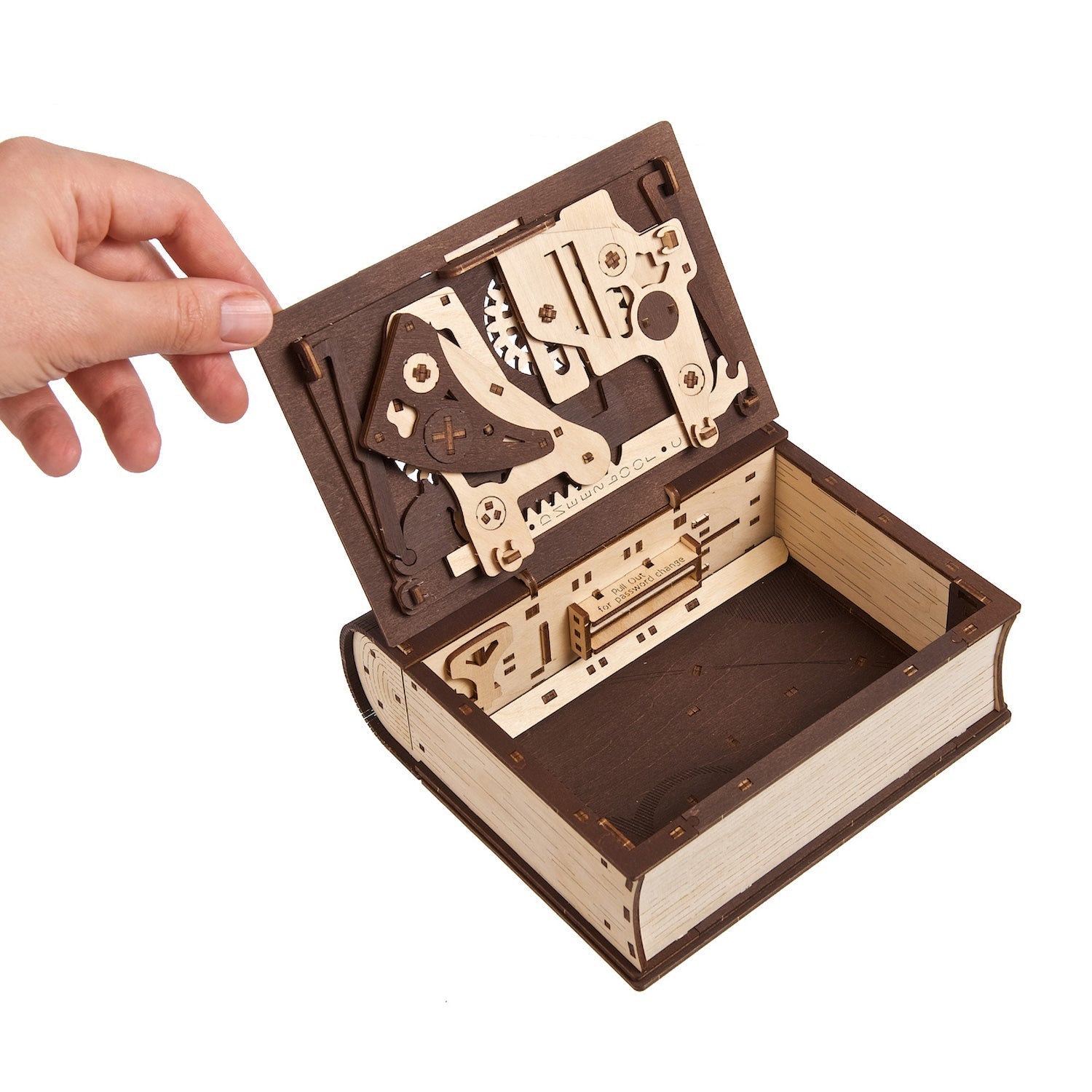 ugears-book-of-secrets-scatola-segreta-libro-meccanico-in-legno image 2