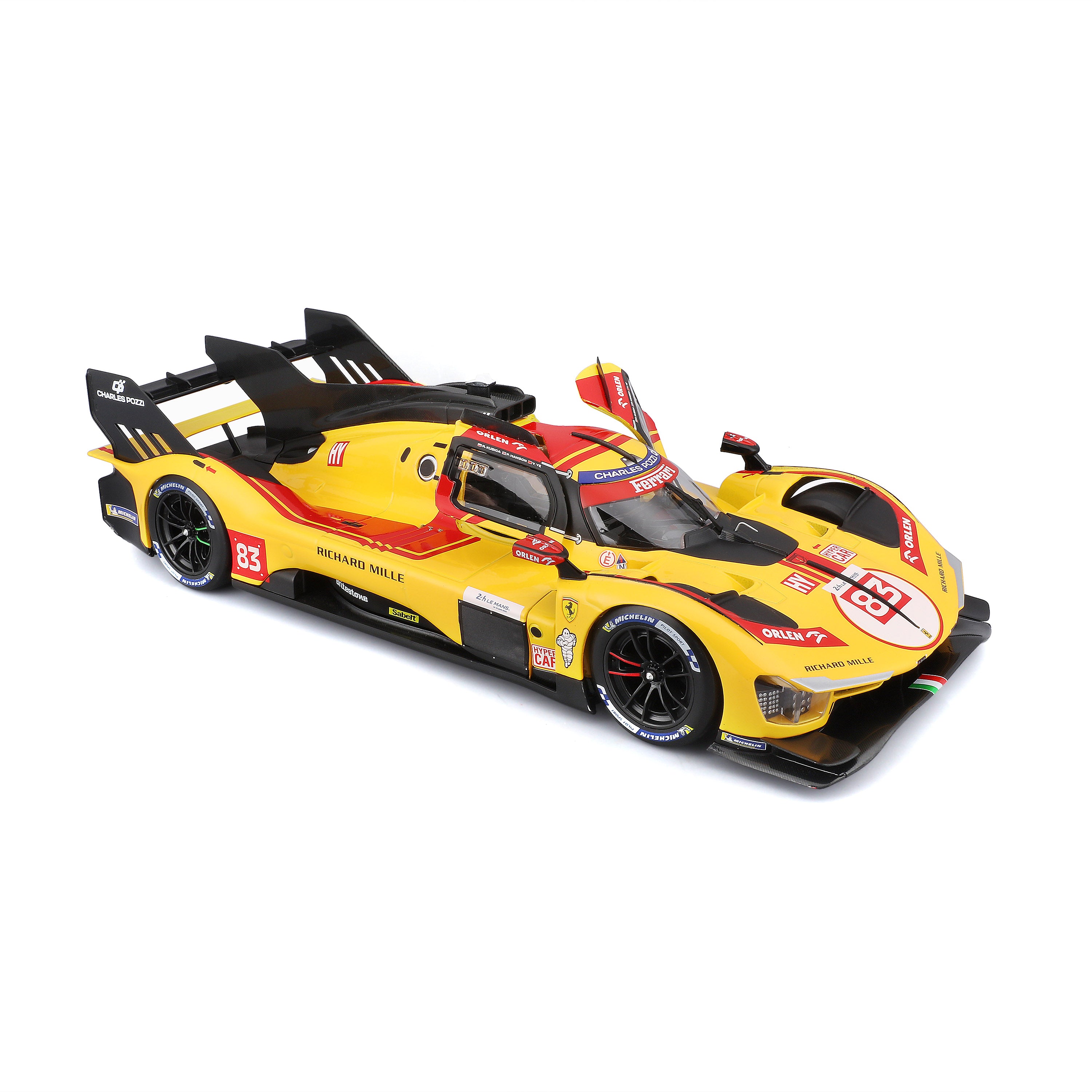bburago-ferrari-499p-hypercar-24h-le-mans-2025-83-1-18 image 6
