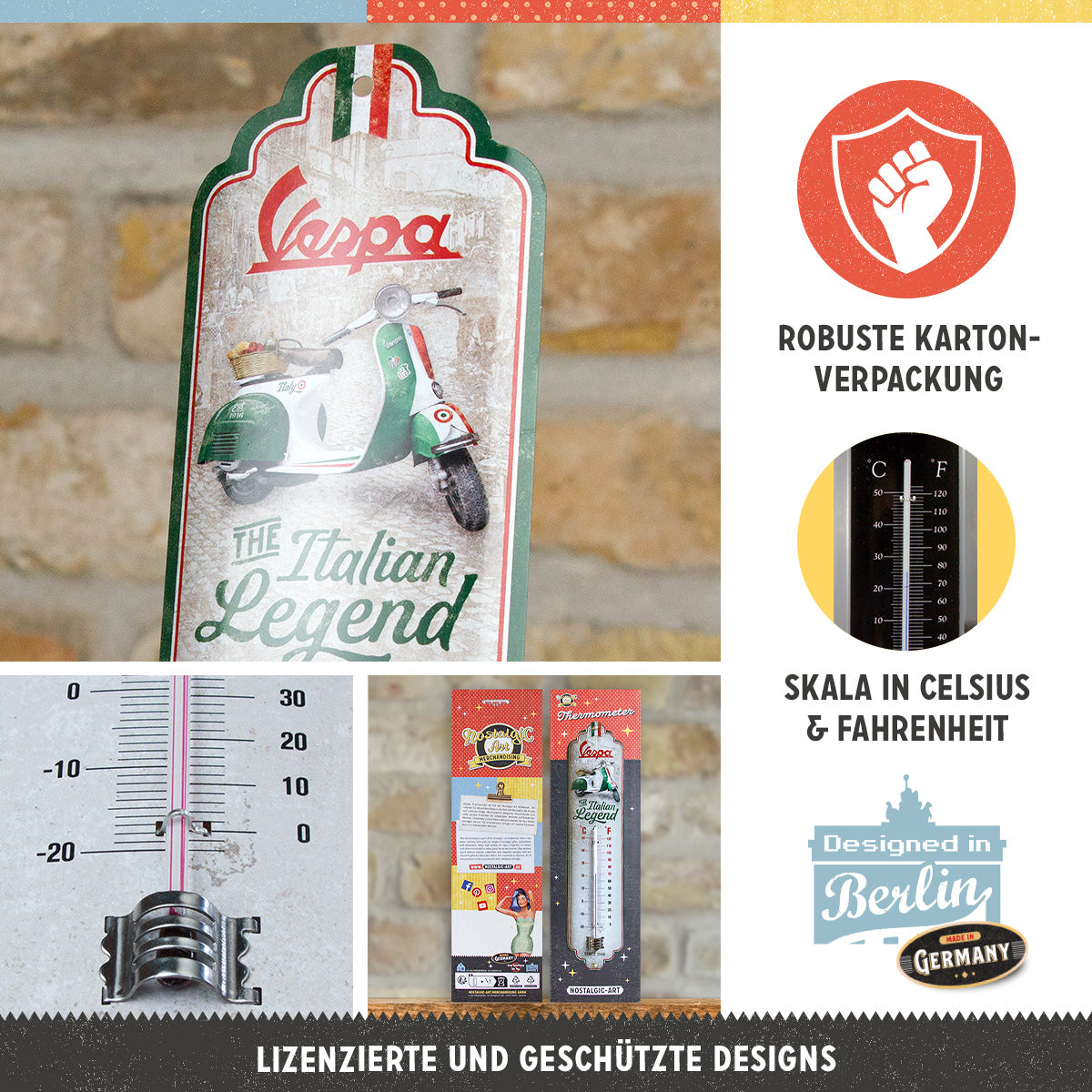 nostalgic-art-vespa-italian-legend-termometro-in-metallo-6-5x28-cm image 3