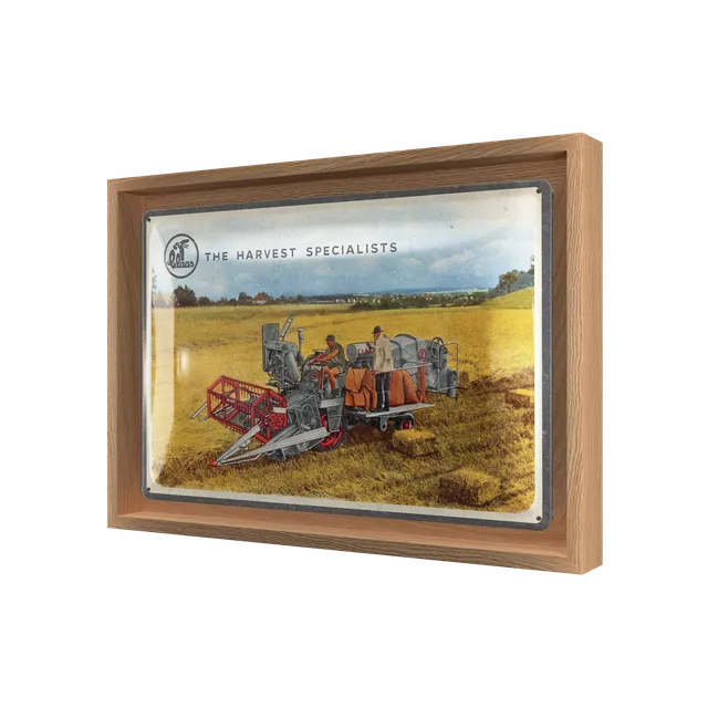 nostalgic-art-claas-the-harvest-specialists-targa-metallo-con-cornice-n-frame-m- image 1