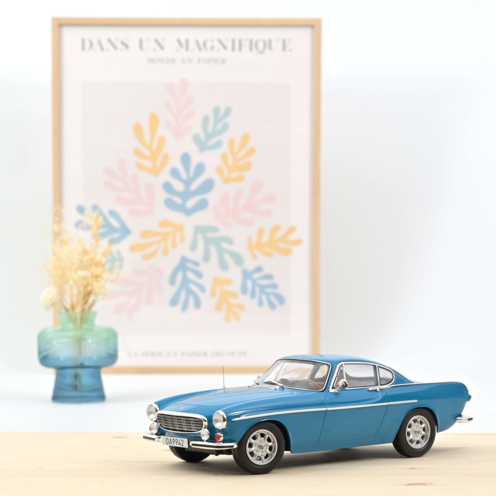 norev-volvo-1800-s-1969-blu-medio-1-18-modellino-con-ruote-sterzanti image 1