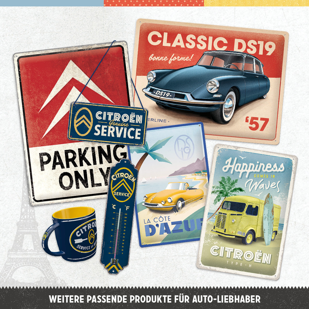 nostalgic-art-citroen-genuine-service-insegna-da-appendere-10x20-cm image 3