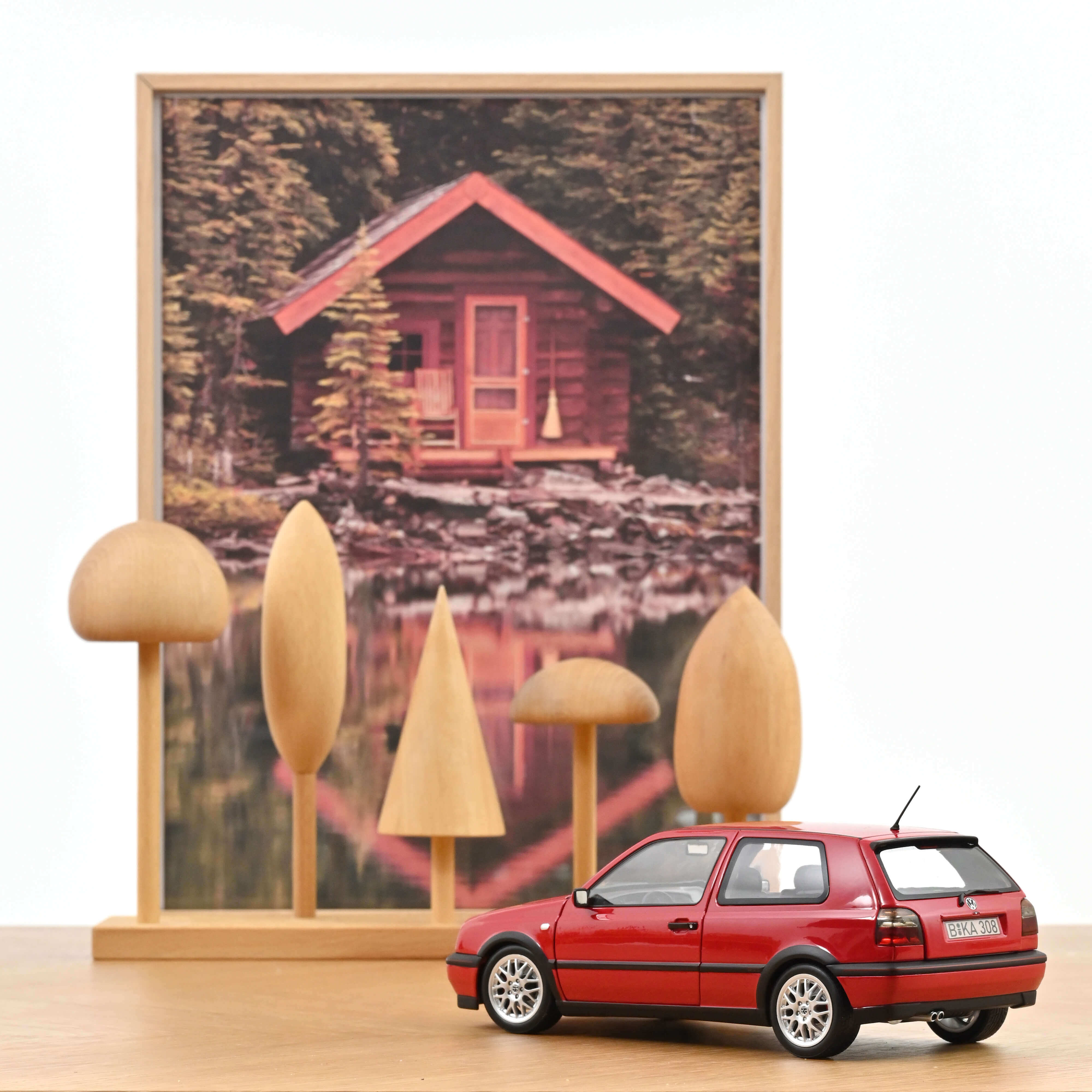 norev-vw-golf-gti-20-anni-1996-modellino-auto-1-18-rosso-flash image 3