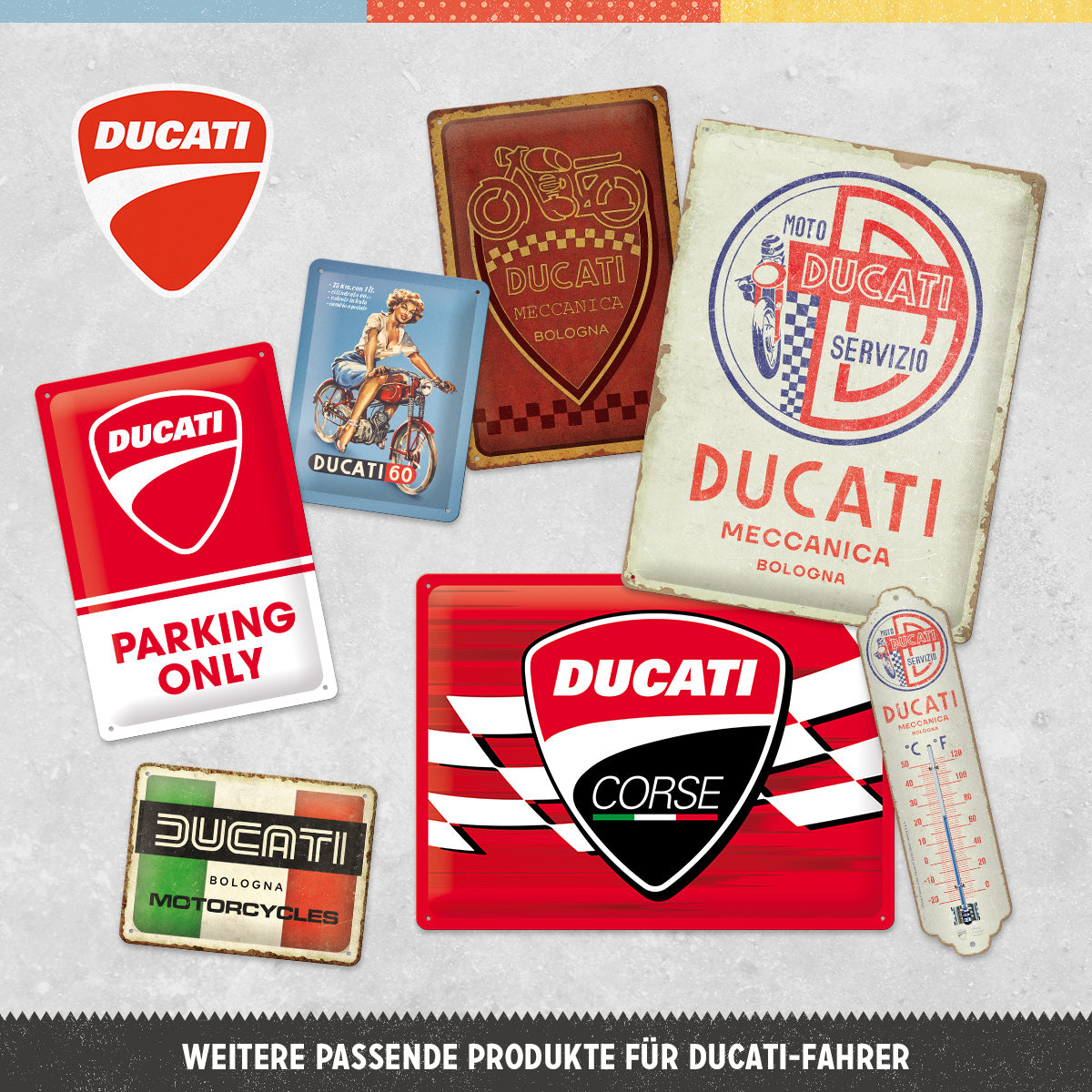 nostalgic-art-ducati-moto-servizio-targa-rotonda-in-metallo-35-cm image 3