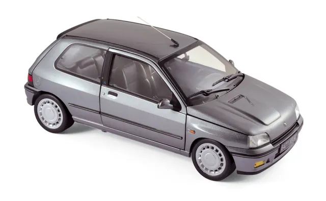 norev-renault-clio-16s-1991-gris-tungst-ne-1-18 image 1