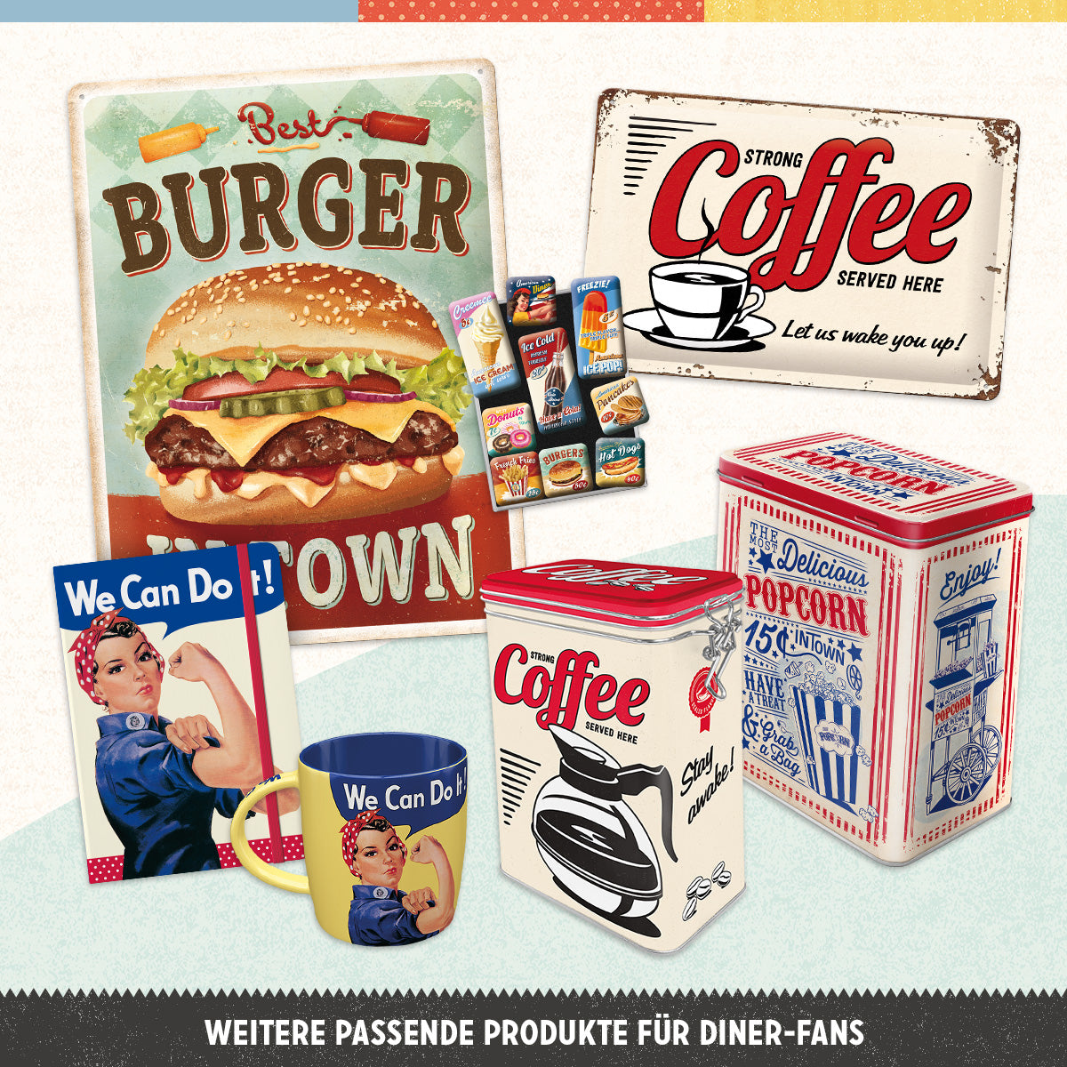 nostalgic-art-american-diner-set-magneti-7x9x2-cm image 4