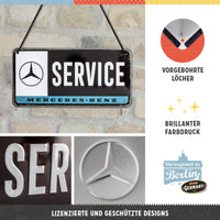 nostalgic-art-mercedes-benz-service-insegna-metallo-10x20-cm image 4