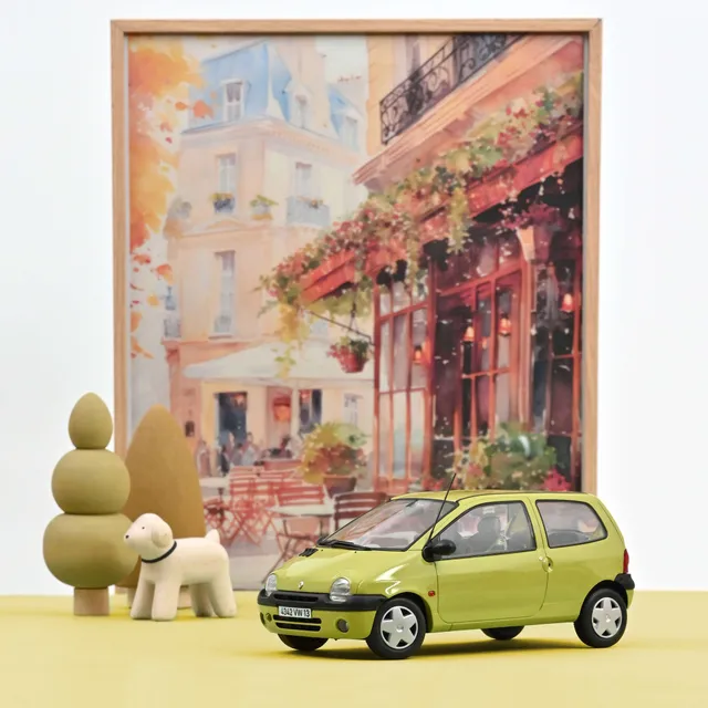 norev-renault-twingo-1998-modellino-1-18-giallo-anice image 1