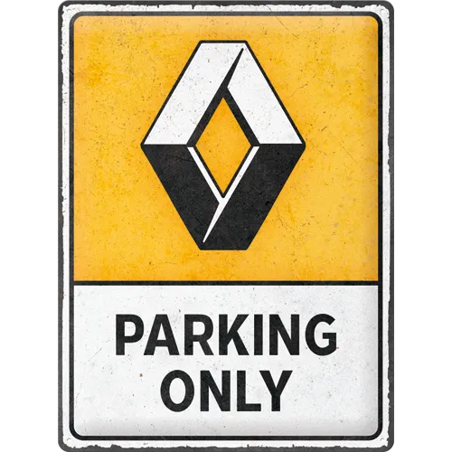 nostalgic-art-renault-parking-only-targa-in-metallo-30x40-cm image 1