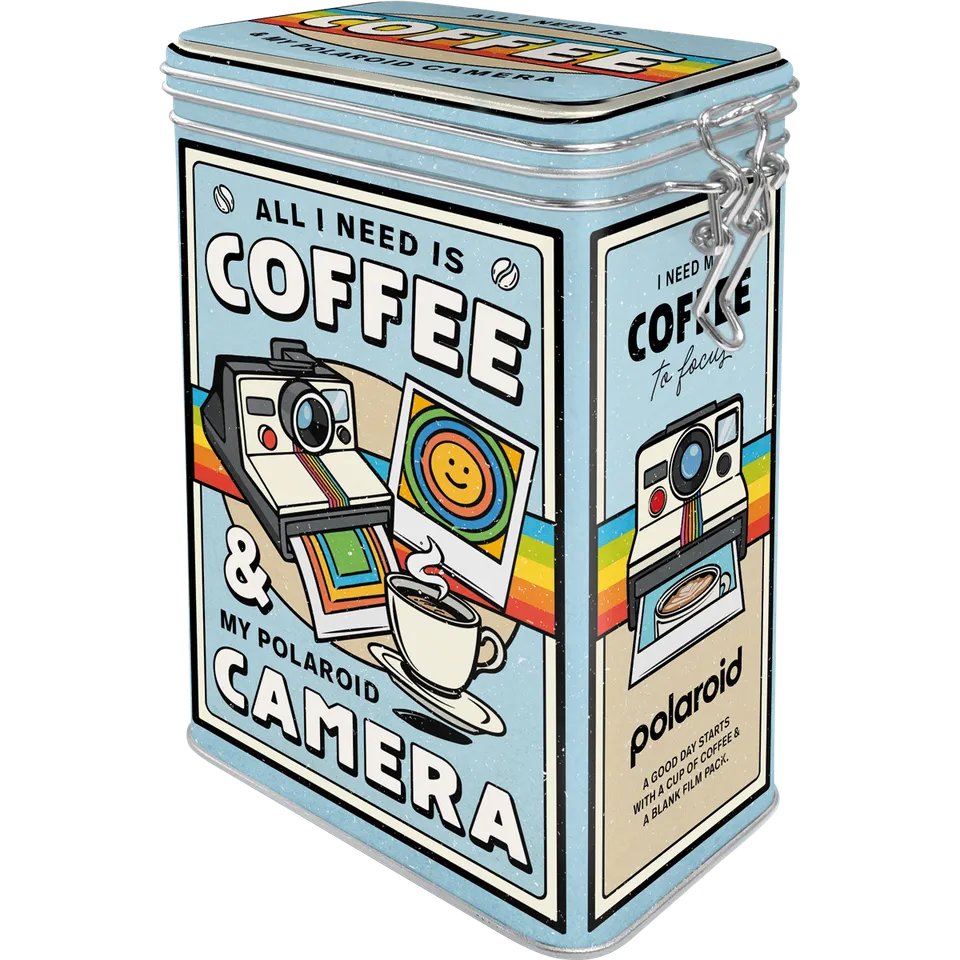 nostalgic-art-polaroid-coffee-camera-scatola-metallo-con-coperchio-7-5x11x17-5-c image 1