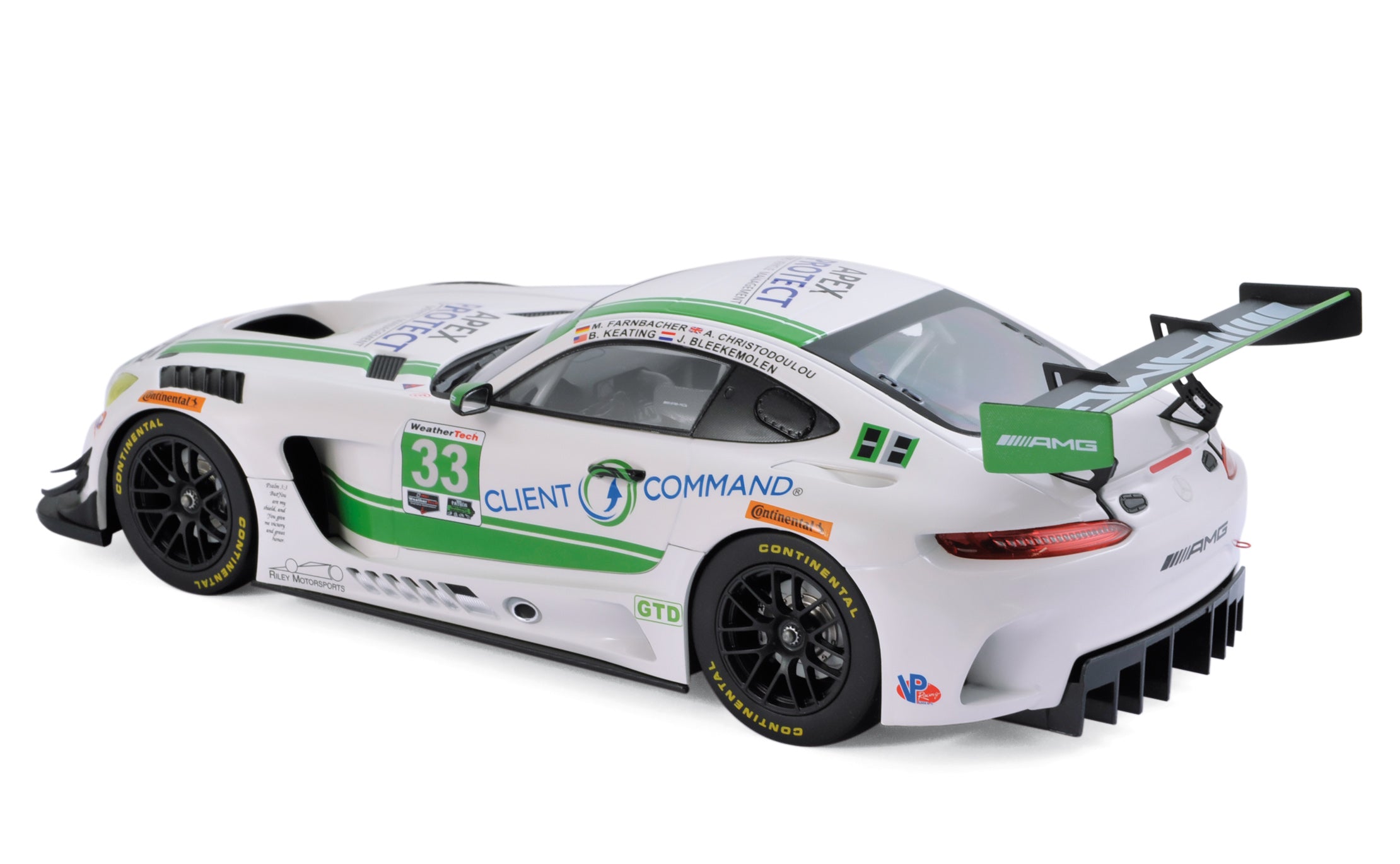 norev-mercedes-amg-gt3-2017-daytona-3-posto-classe-gt-daytona-modellino-auto-1-1 image 2