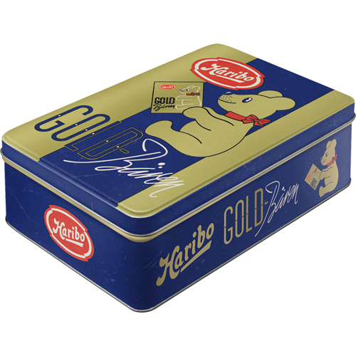 nostalgic-art-haribo-goldb-ren-vintage-gold-scatola-metallica-piatta-2-5-l image 1
