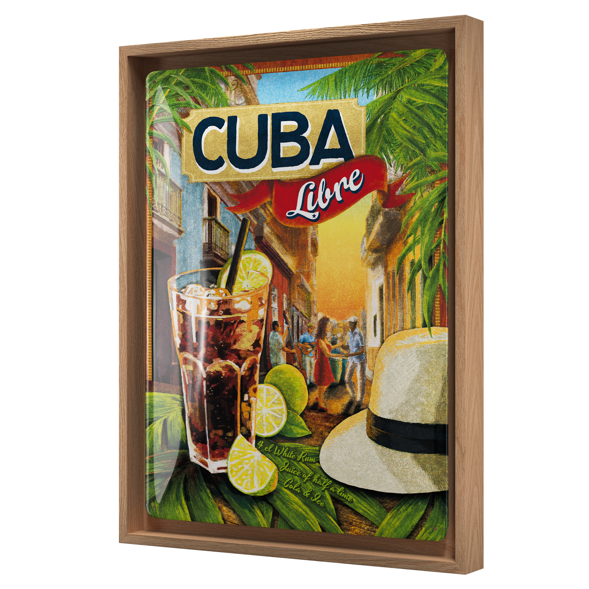 nostalgic-art-cuba-libre-n-frame-l-edition-cornice-in-legno-con-targa-in-metallo image 1