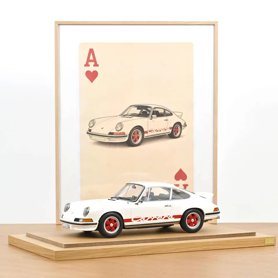 norev-porsche-911-carrera-rs-2-7-1973-grand-prix-blanc-et-rouge-1-12-modellino-d image 1