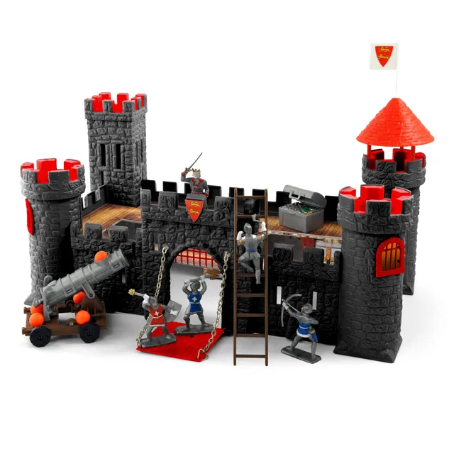 norev-fortezza-con-soldatini-e-cannone-playset-fortezza image 1