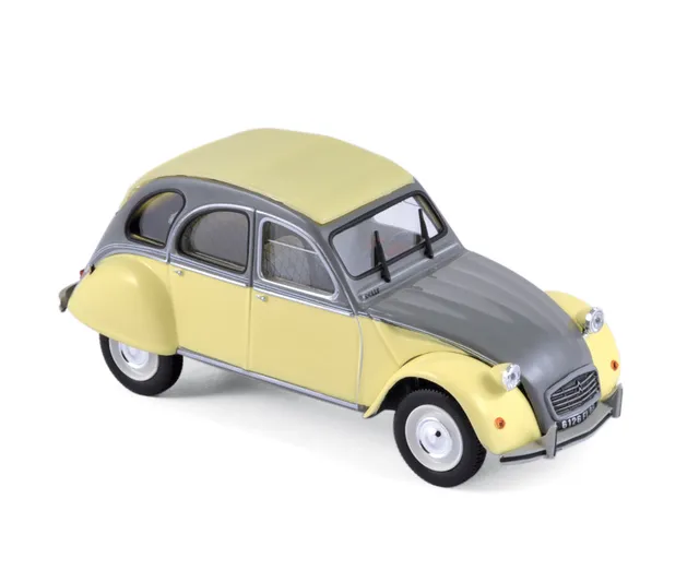 norev-citro-n-2cv-dolly-1985-modellino-auto-1-43-giallo-grigio image 1