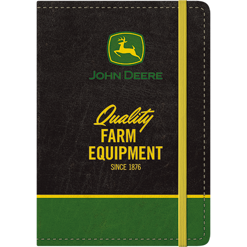 nostalgic-art-john-deere-farm-equipment-logo-black-quaderno-a5 image 1