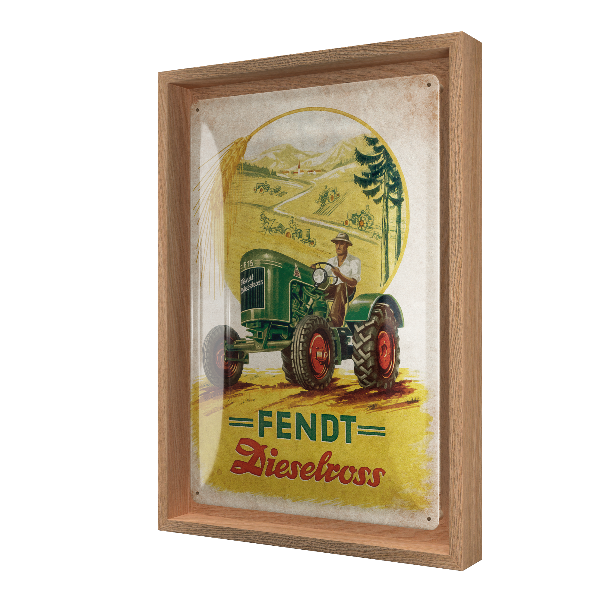 nostalgic-art-fendt-dieselross-n-frame-m-edition-cornice-24x33-5-cm image 1