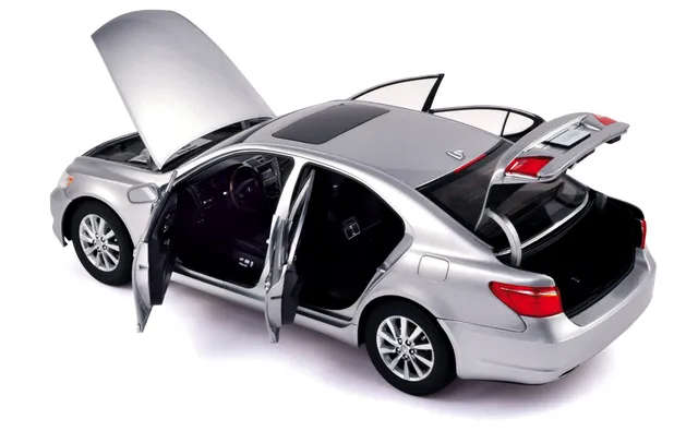 norev-lexus-ls460-2010-premium-silver-1-18-modellino-auto-die-cast image 1