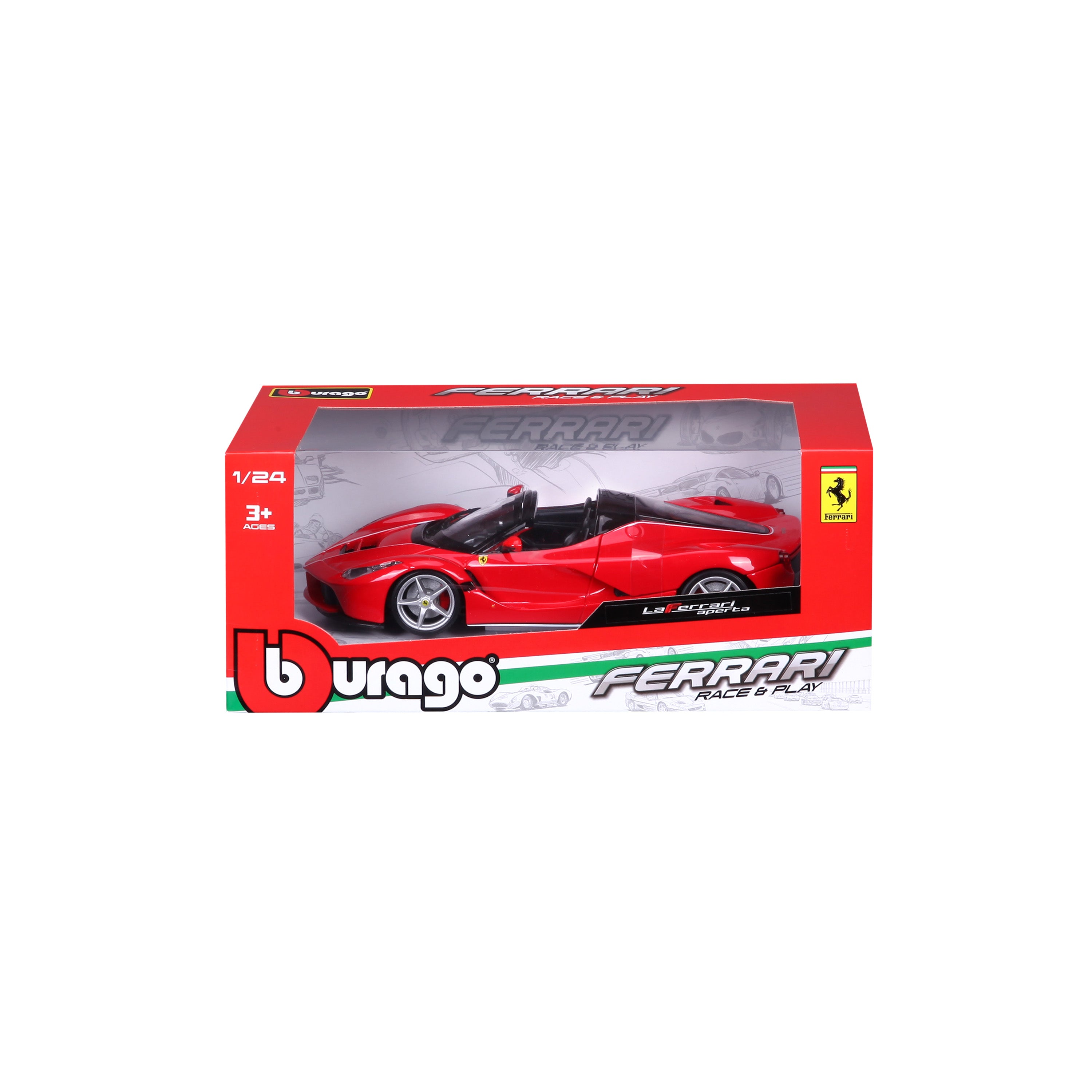 bburago-laferrari-aperta-race-play-1-24-die-cast-rosso image 2