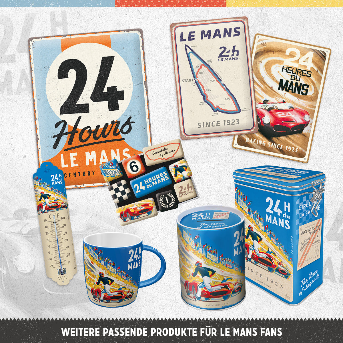 24h-le-mans-circuit-100-ans-scatola-in-metallo-tascabile-con-mentine-6x4-cm image 3