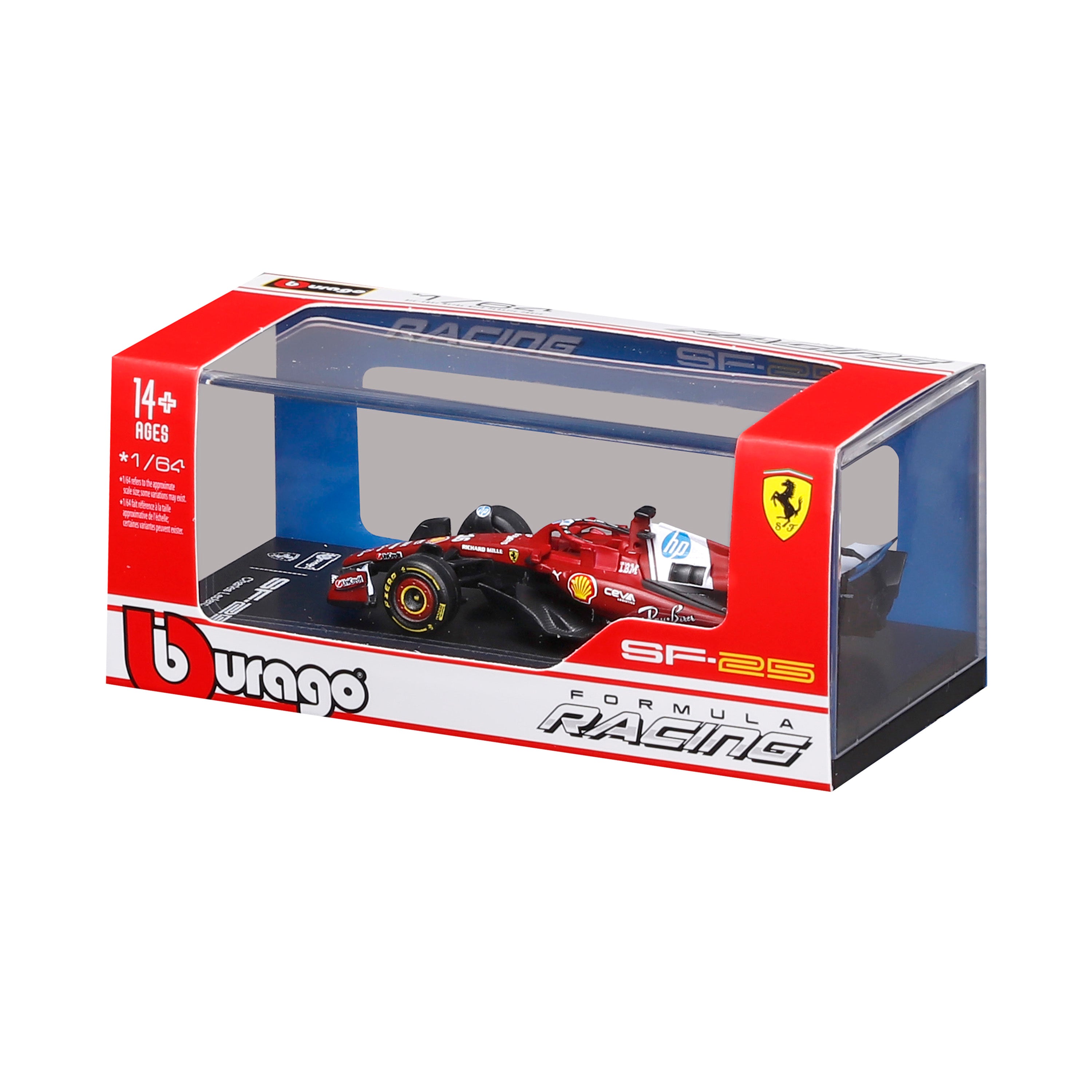 bburago-ferrari-sf-25-n-16-charles-leclerc-1-64-con-teca image 8