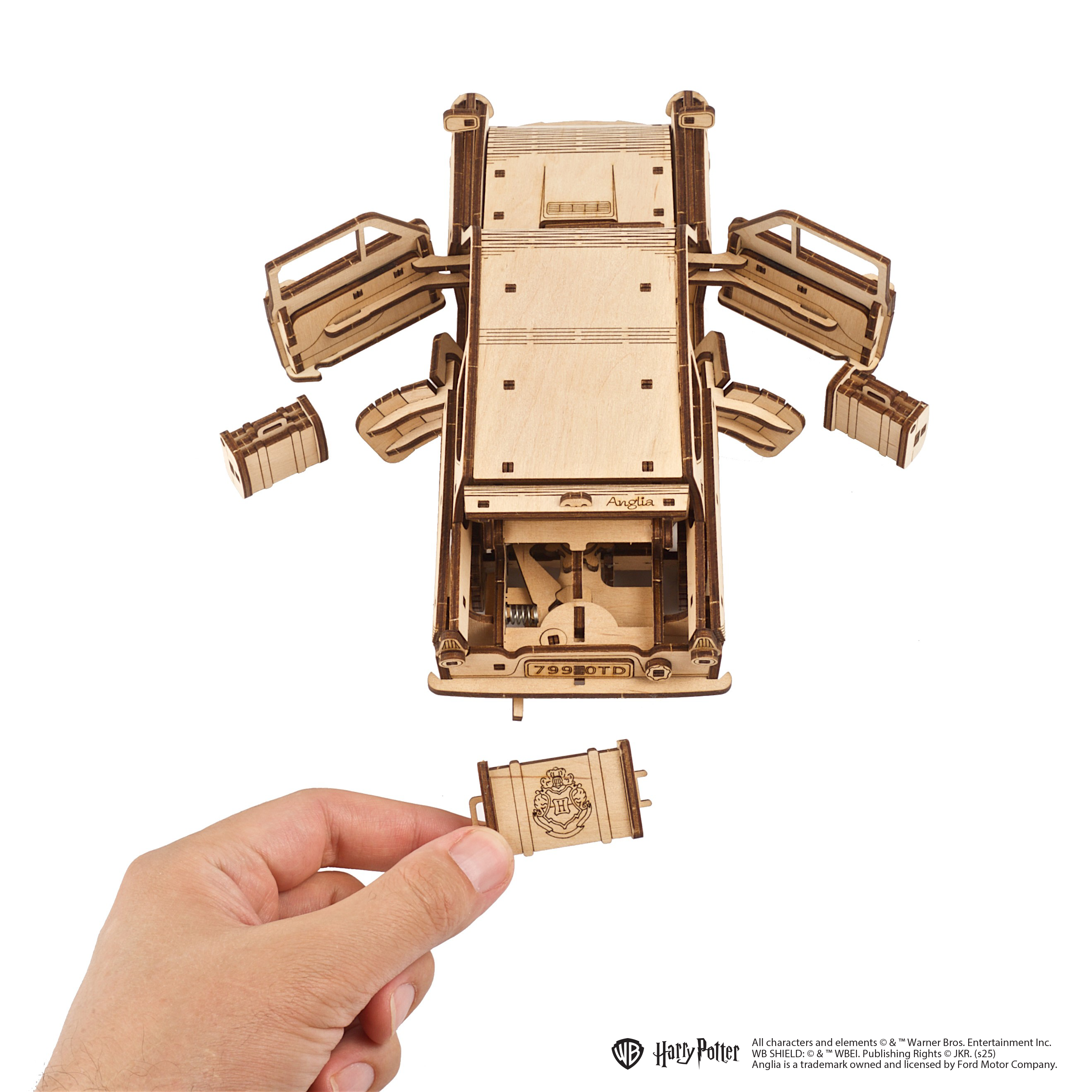 ugears-flying-ford-anglia-harry-potter-modellino-auto-magica-in-legno image 4