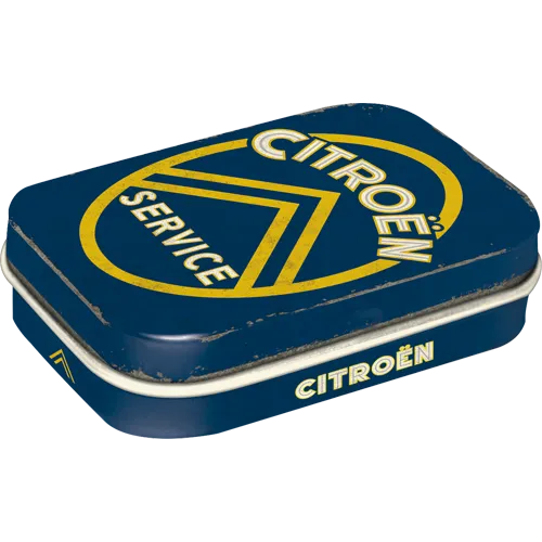 nostalgic-art-citroen-service-scatolina-tascabile-in-metallo-con-mentine-15-g image 1