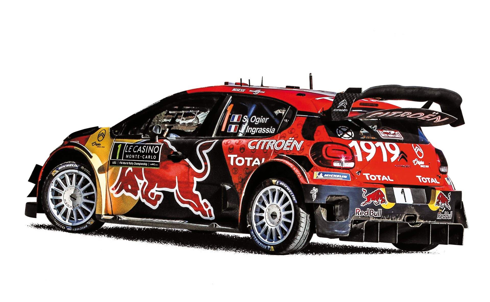 norev-citro-n-c3-wrc-2019-rally-monte-carlo-n-1-ogier-ingrassia-modellino-1-18 image 1