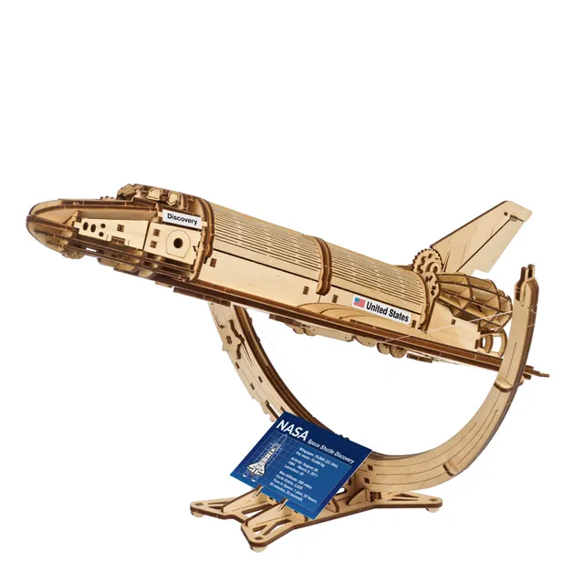 ugears-nasa-space-shuttle-discovery-modellino-meccanico-in-legno image 1