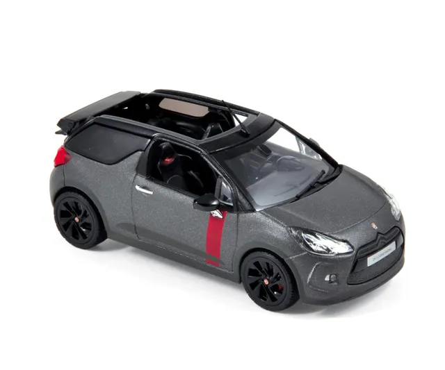norev-citroen-ds3-cabrio-racing-2014-grigio-opaco-1-43 image 1