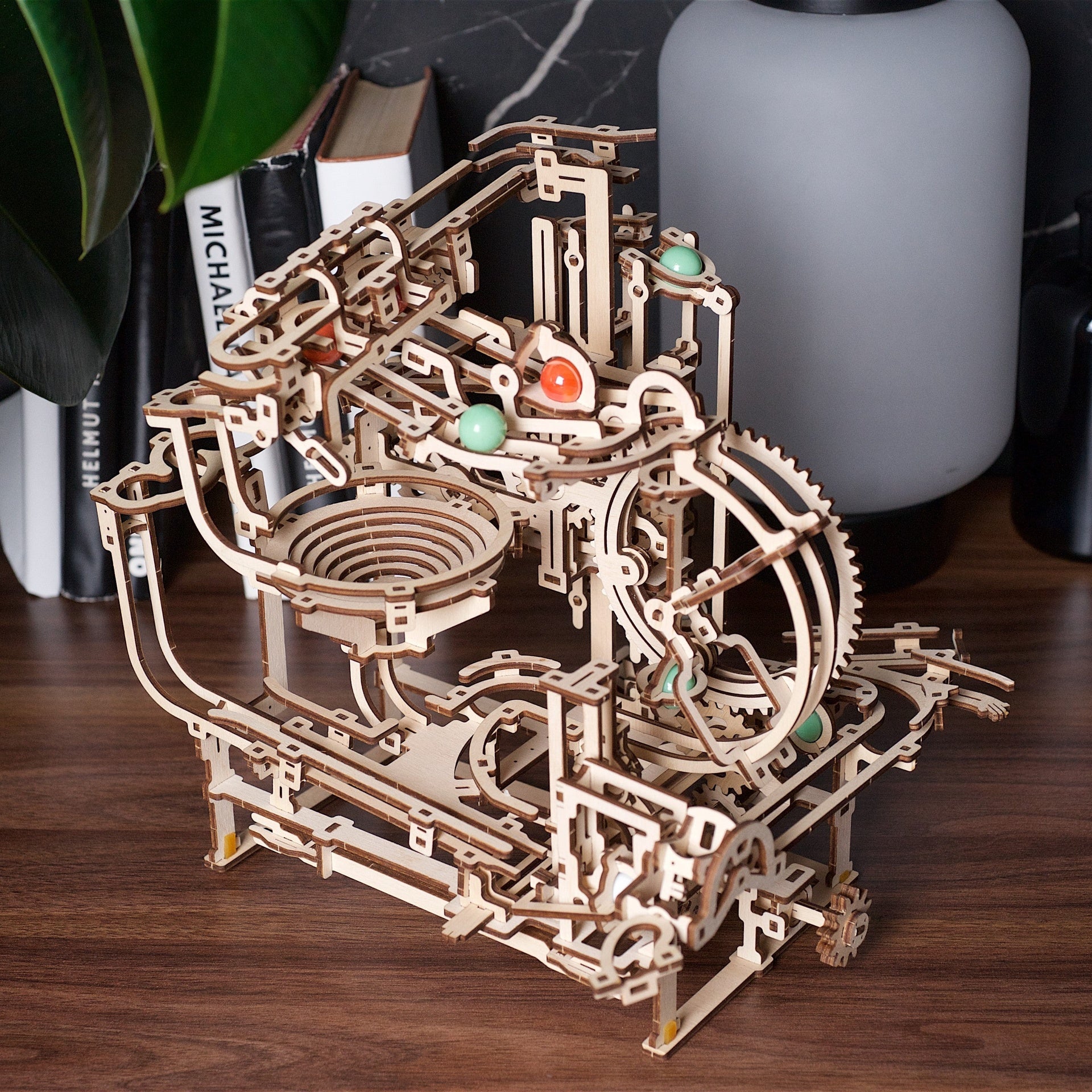 ugears-marble-run-stepped-hoist-percorso-biglie-in-legno-con-sollevatore-a-3-gra image 8