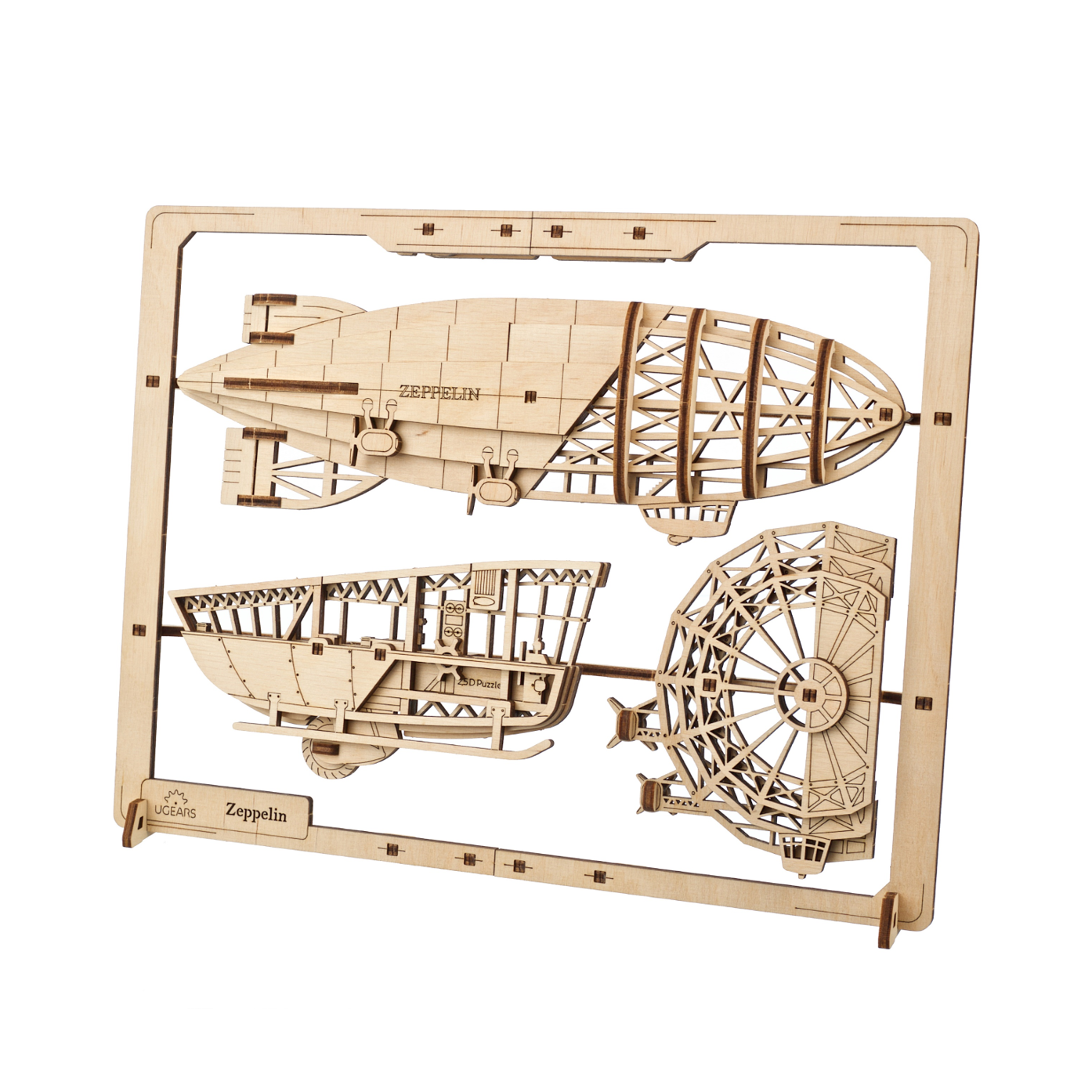 ugears-zeppelin-puzzle-2-5d-in-legno-u-mini-da-collezione image 2