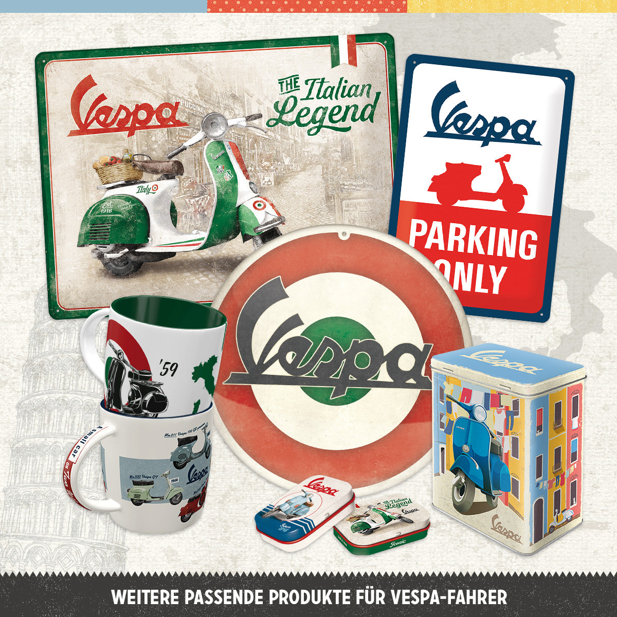 nostalgic-art-vespa-tacho-portachiavi-4-cm image 7