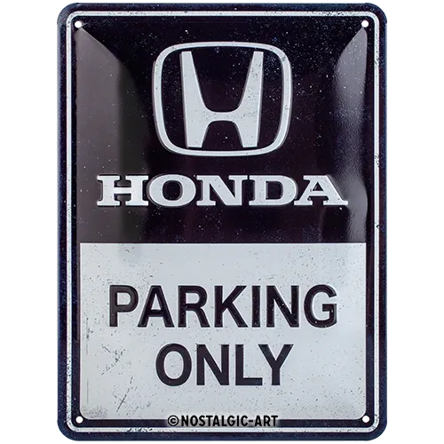 nostalgic-art-honda-am-parking-only-targa-in-metallo-15x20-cm-2 image 1