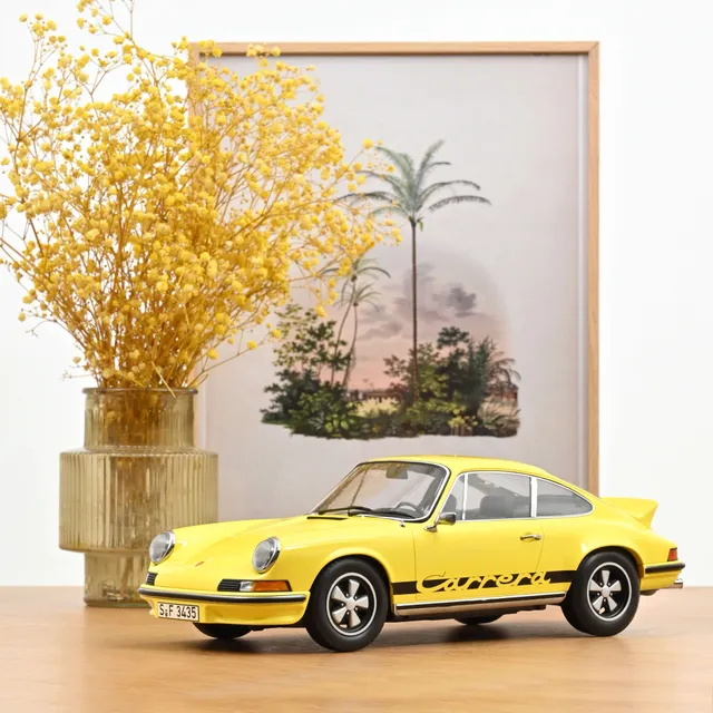 norev-porsche-911-carrera-rs-2-7-1973-giallo-chiaro-1-12-200-pz image 1