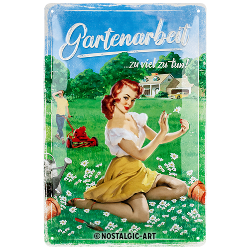 nostalgic-art-gartenarbeit-special-edition-targa-in-metallo-20x30-cm image 1