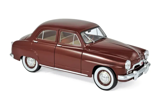 norev-simca-9-aronde-1953-modellino-auto-1-18-rouge-amarante image 1