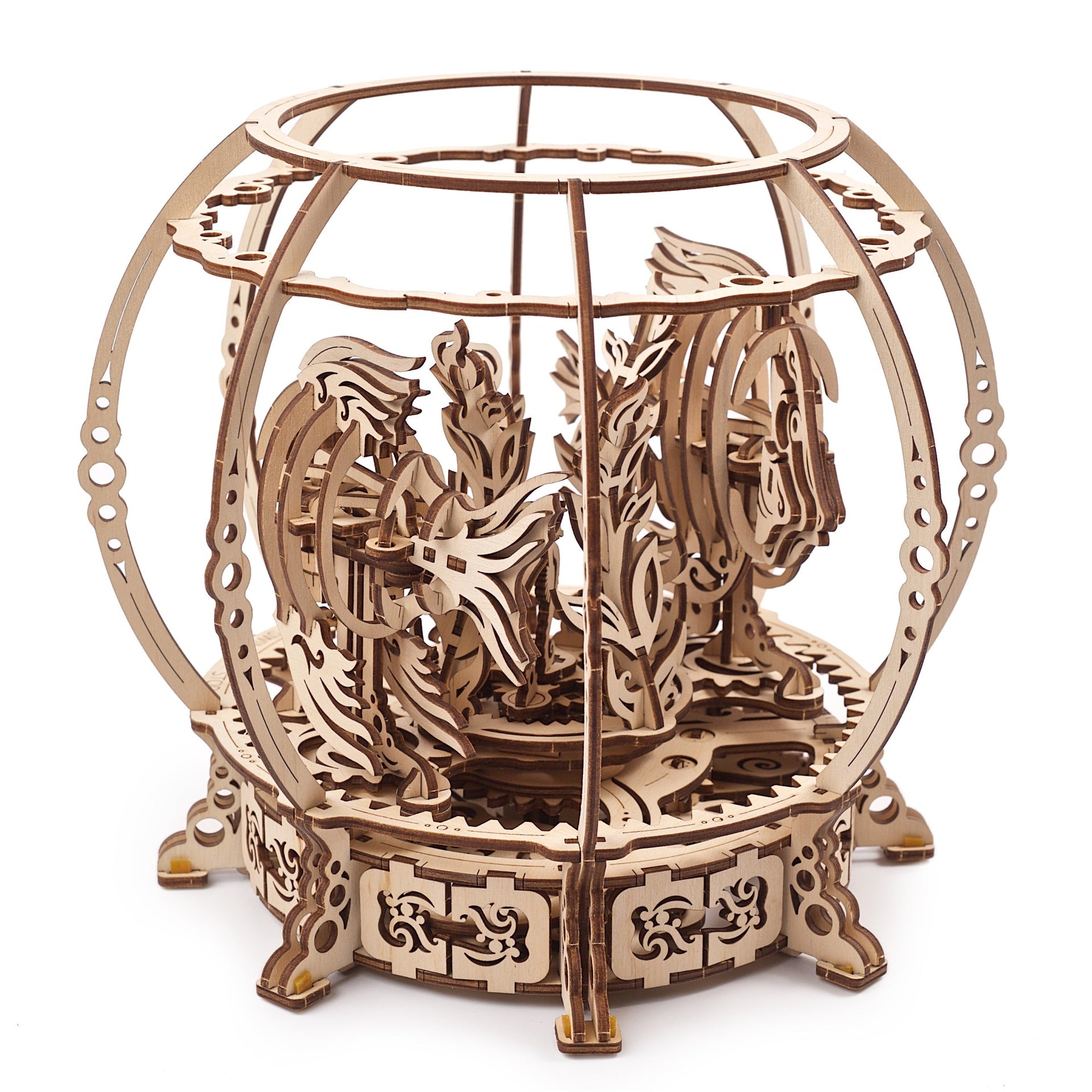 ugears-mechanical-aquarium-acquario-meccanico-in-legno-da-costruire image 2