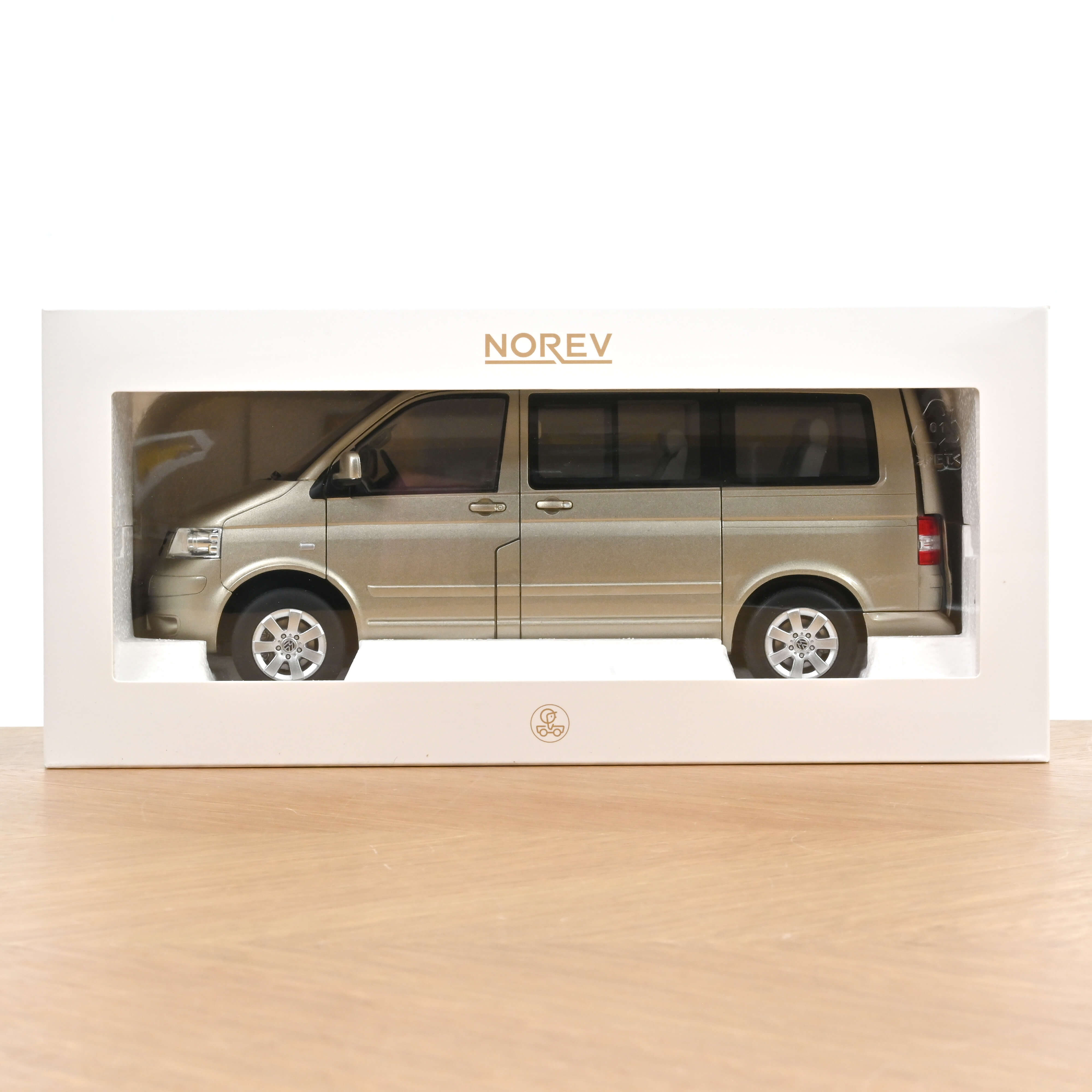 norev-vw-multivan-t5-2003-modellino-van-1-18-beige-wheat-metallizzato image 6