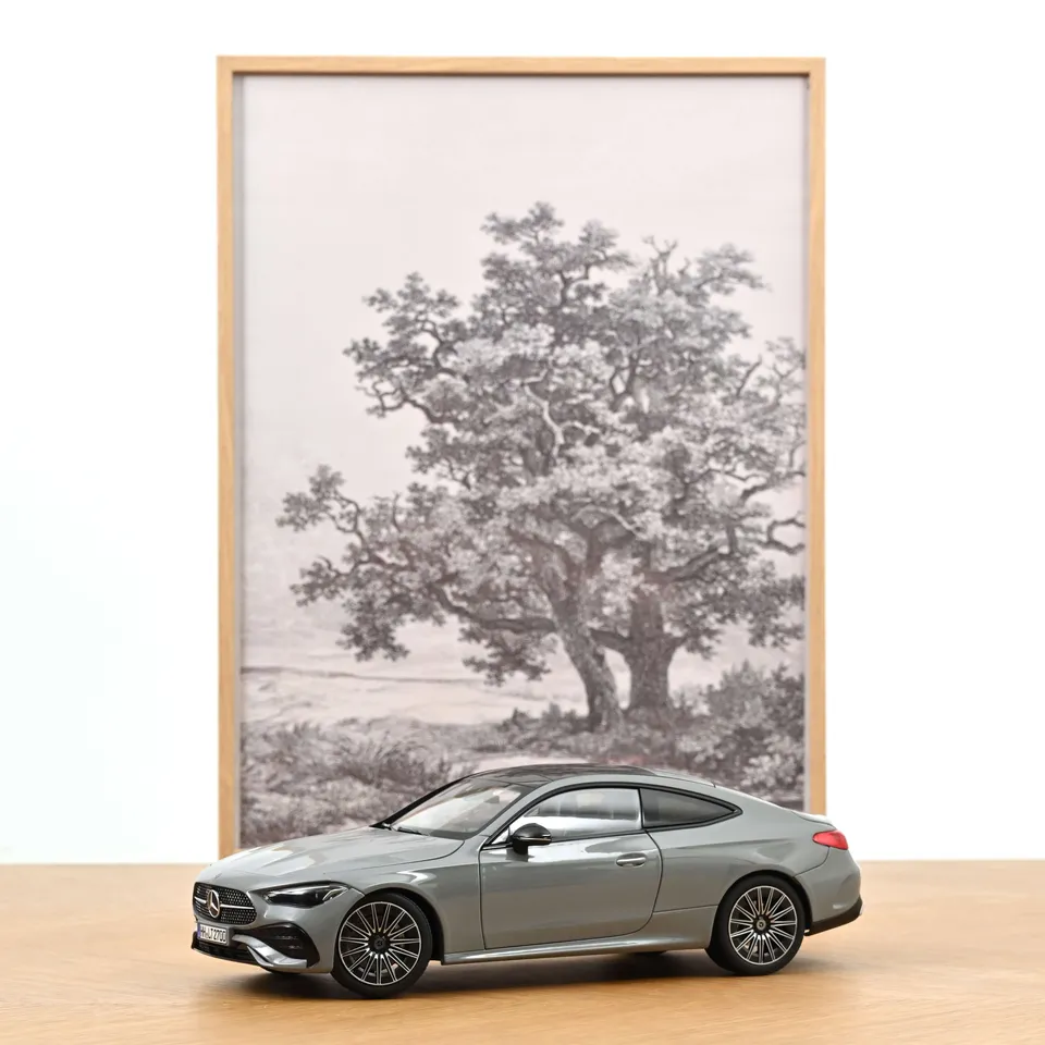 norev-mercedes-benz-cle-coup-2024-gris-alpine-1-18-edizione-200-pz image 1