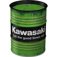 nostalgic-art-kawasaki-let-the-good-times-roll-salvadanaio-fusto-olio-600-ml image 3