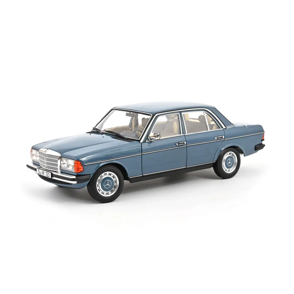 norev-mercedes-benz-200-1982-modellino-auto-1-18-blu-cina image 1