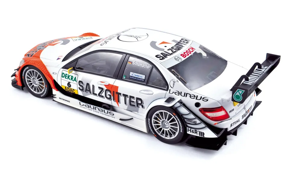 norev-mercedes-benz-classe-c-dtm-2011-6-salzgitter-amg-r-schumacher-1-18-modelli image 1