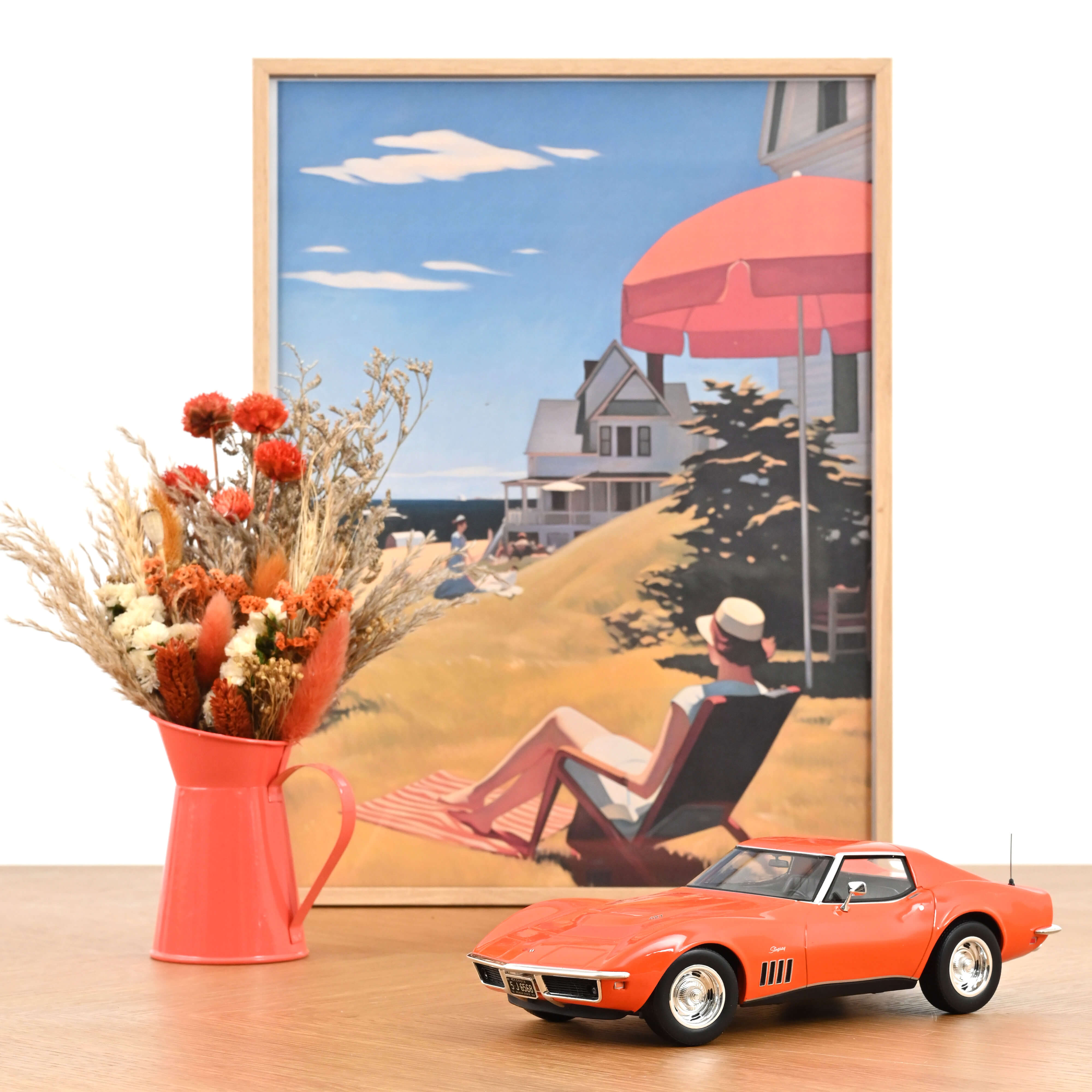 norev-chevrolet-corvette-c3-coupe-1969-orange-monaco-1-18-edizione-limitata-200p image 1