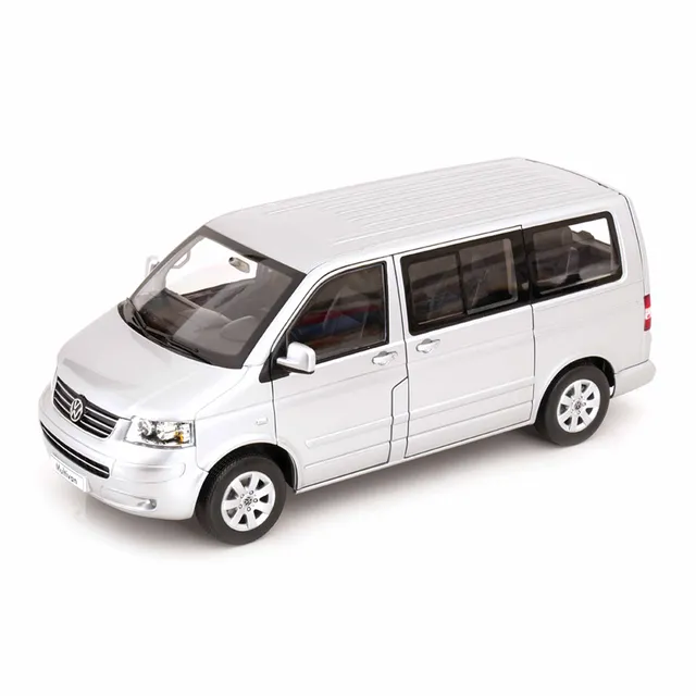 norev-vw-multivan-2003-modellino-auto-1-18-argento-reflet-d-argent-metallis image 1