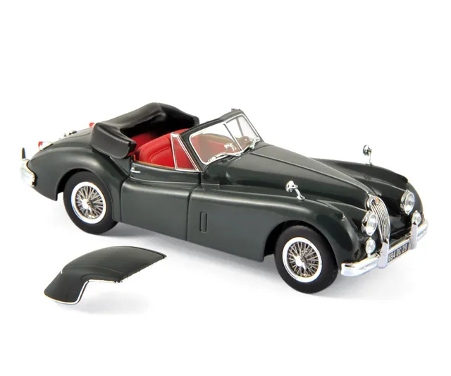 norev-jaguar-xk140-cabriolet-1957-dark-metallic-grey-modellino-auto-1-43 image 1