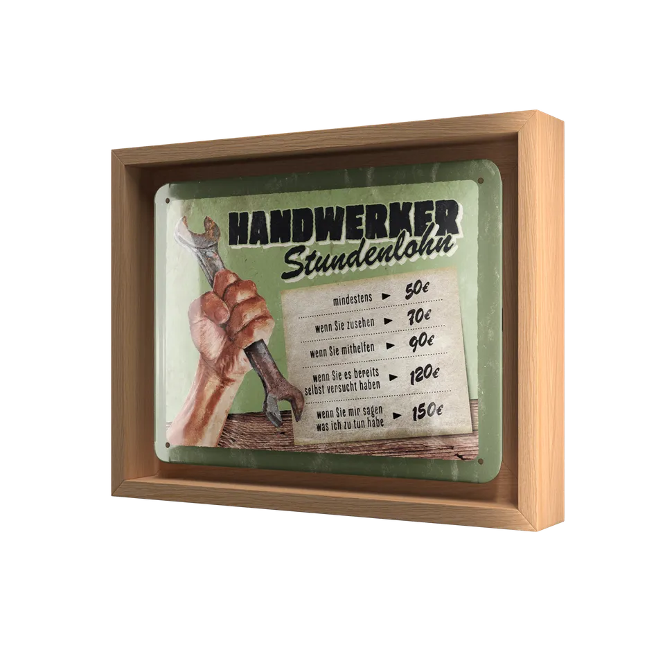 nostalgic-art-handwerker-stundenlohn-cornice-n-frame-s-edition-in-legno-quercia- image 1