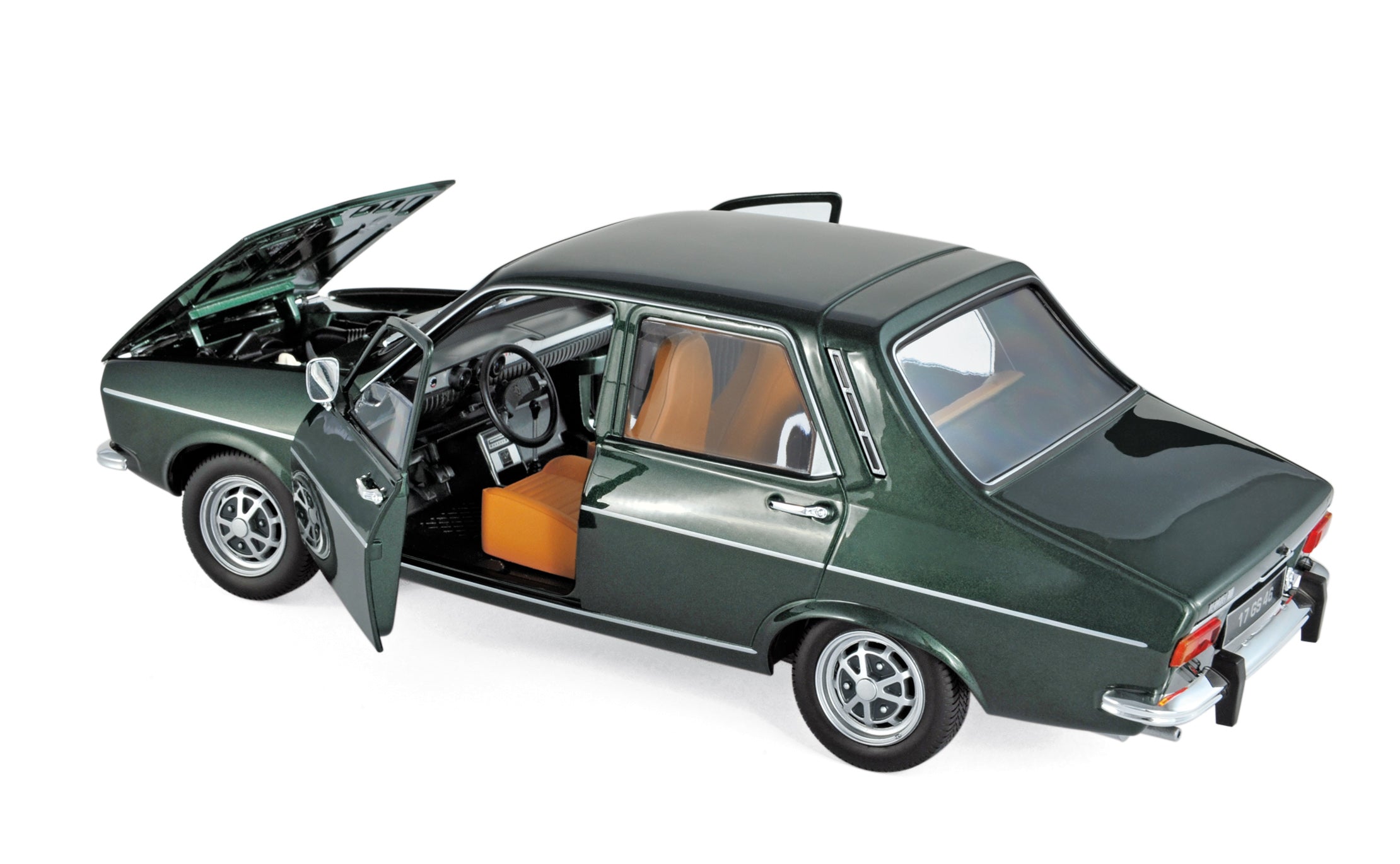 norev-renault-12-ts-1973-verde-scuro-metallizzato-1-18-100-pezzi image 2