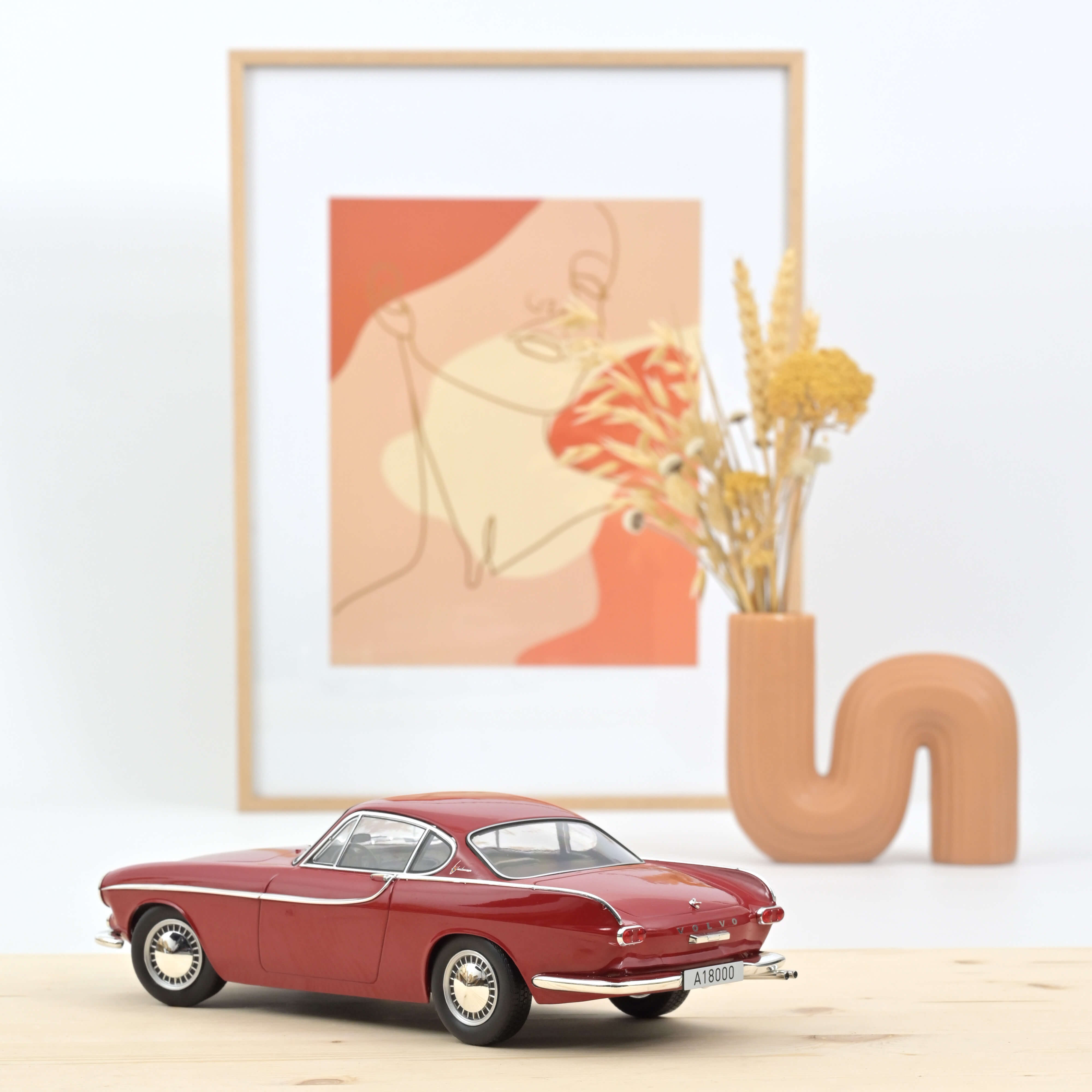 norev-volvo-p1800-1961-rouge-coup-modellino-auto-1-18 image 2
